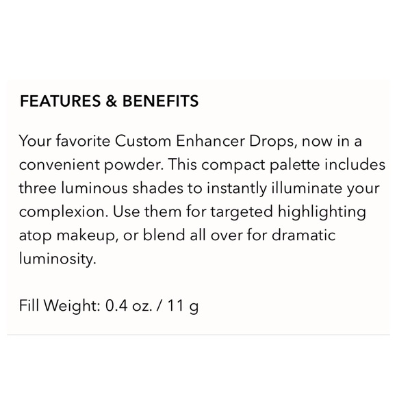 NIB Cover FX Custom Enhancer Illuminator Palette, Full Sz, 11g - Picture 9 of 9